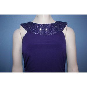 JS Boutique Purple Halter Dress Gown Dress Size 6